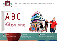 Tablet Screenshot of abcprivatetutoring.com